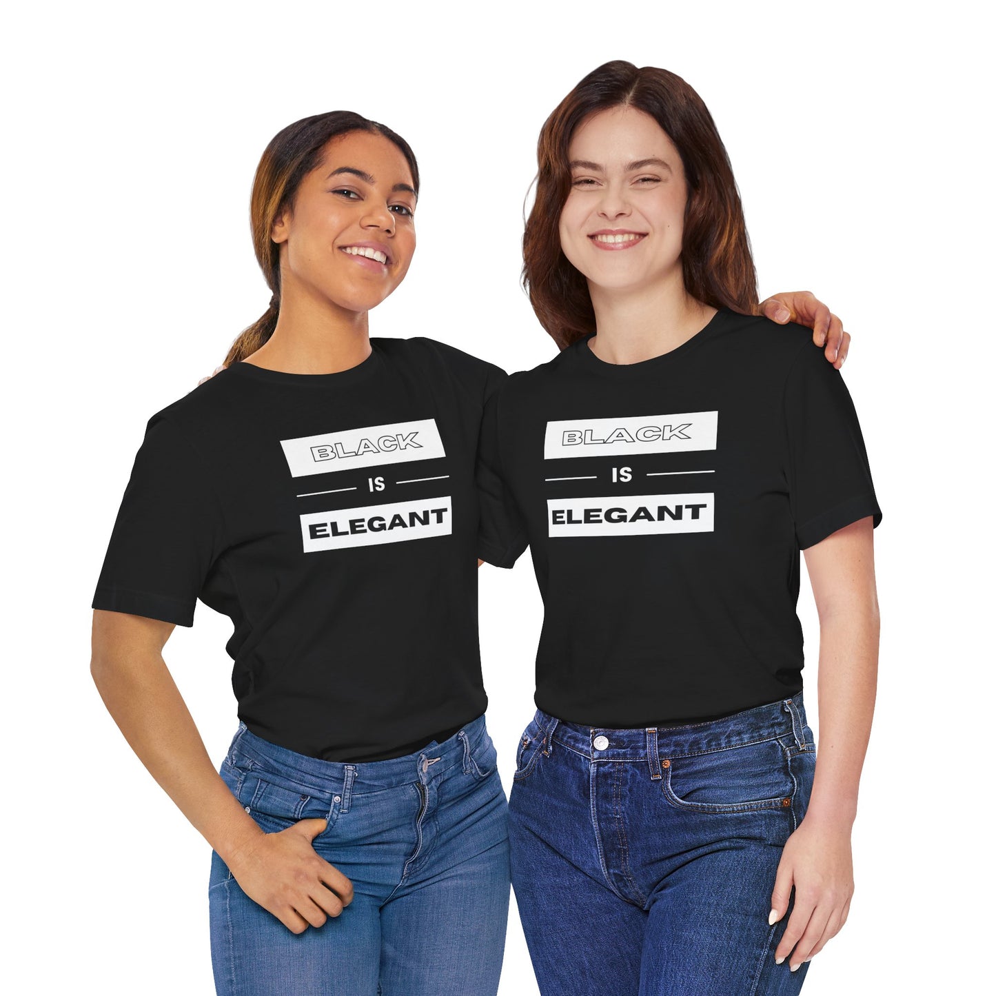 Black Is Elegant Unisex Jersey Tee | Stylish Casual T-Shirt for Every Occasion