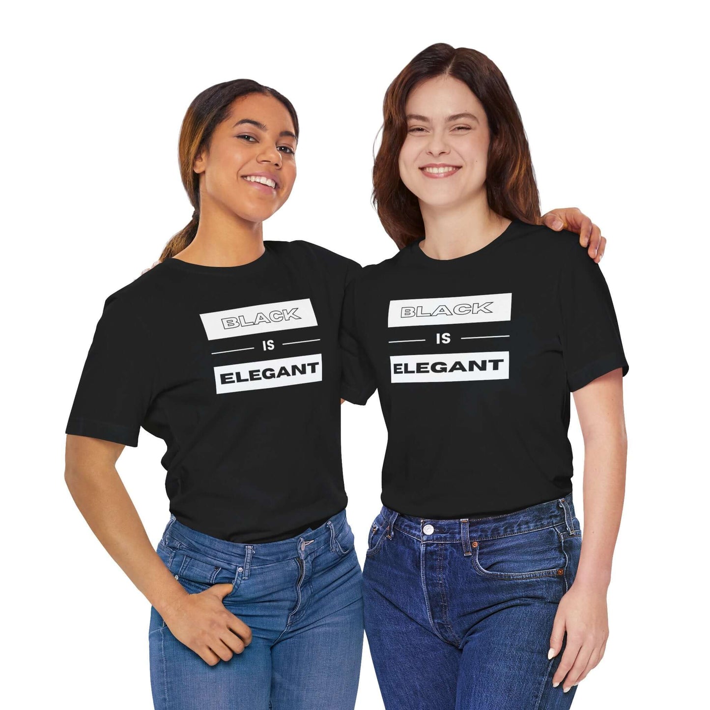 Black Is Elegant Unisex Jersey Tee | Stylish Casual T-Shirt for Every Occasion