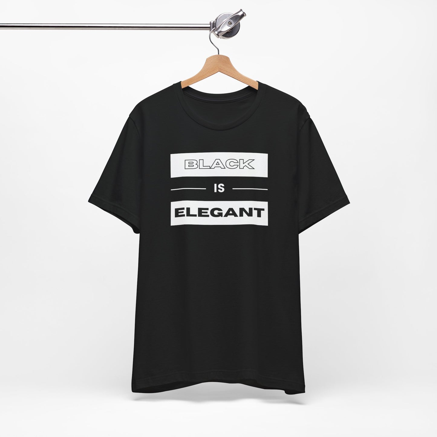 Black Is Elegant Unisex Jersey Tee | Stylish Casual T-Shirt for Every Occasion