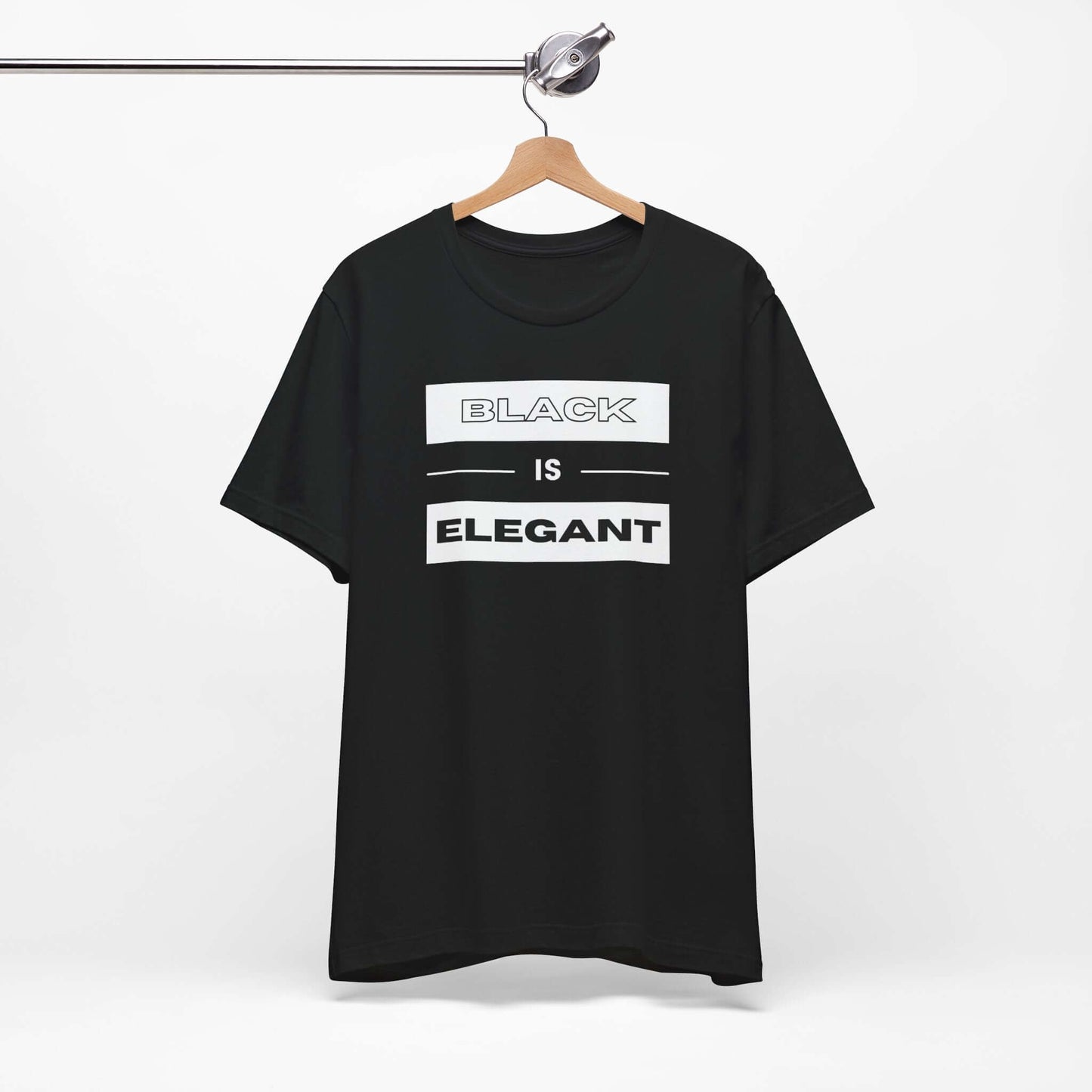Black Is Elegant Unisex Jersey Tee | Stylish Casual T-Shirt for Every Occasion