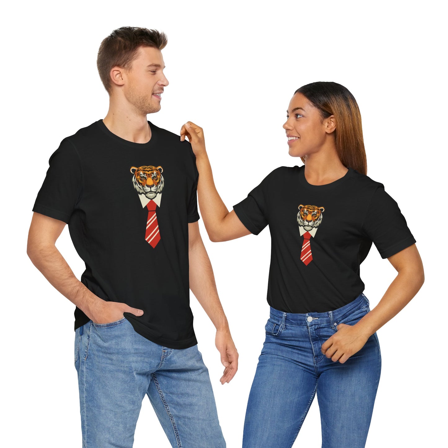 Tiger Boss Unisex Short Sleeve Tee - Stylish Animal Graphic Tee for Casual Wear