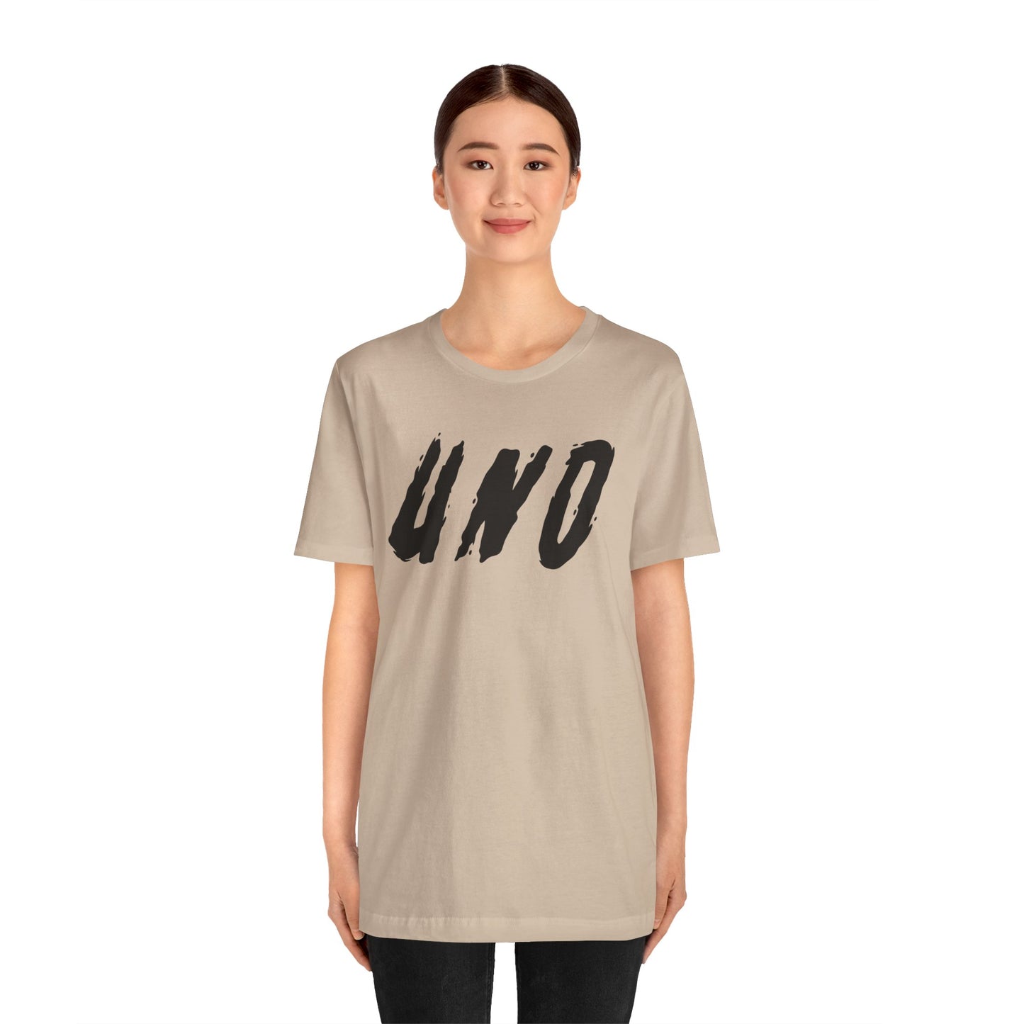T-shirt à manches courtes unisexe en jersey Livraison express disponible UNO