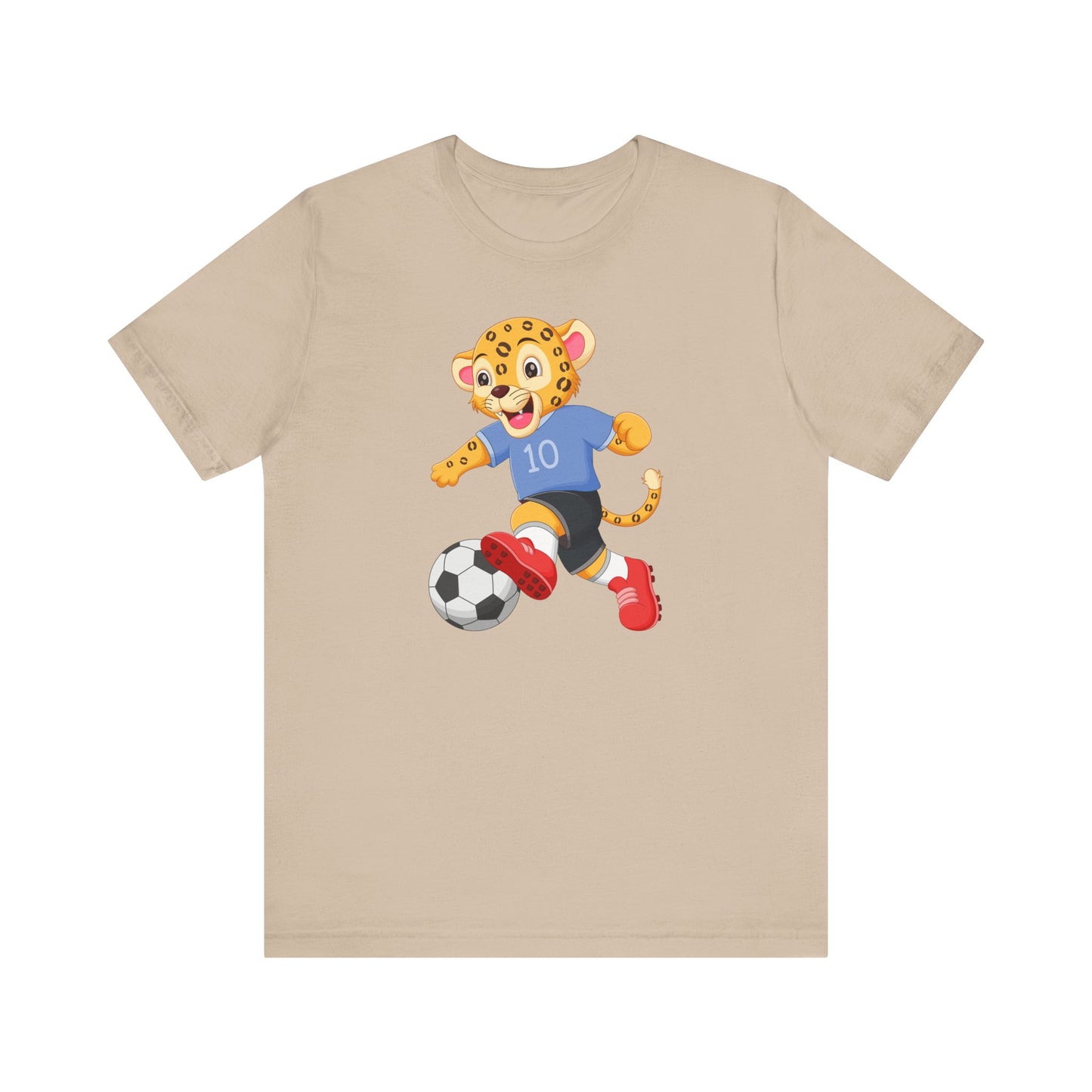 T-shirt de football unisexe à imprimé léopard - Livraison express disponible