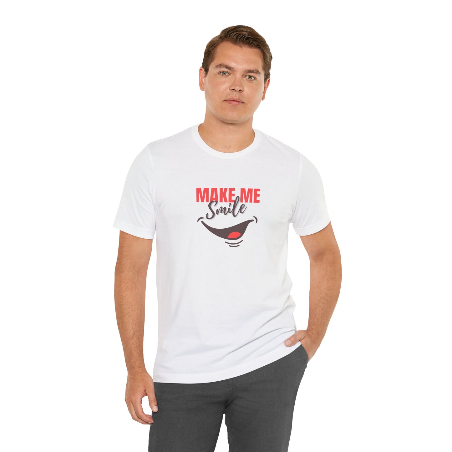 Make Me Smile Tee - Unisex Jersey Short Sleeve T-Shirt for Everyday Joy