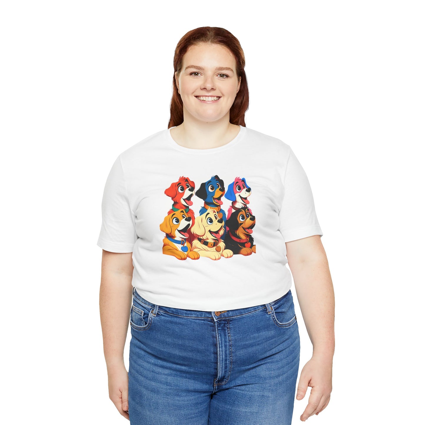 Cute Dog Squad Unisex Jersey Tee - Perfect for Pet Lovers