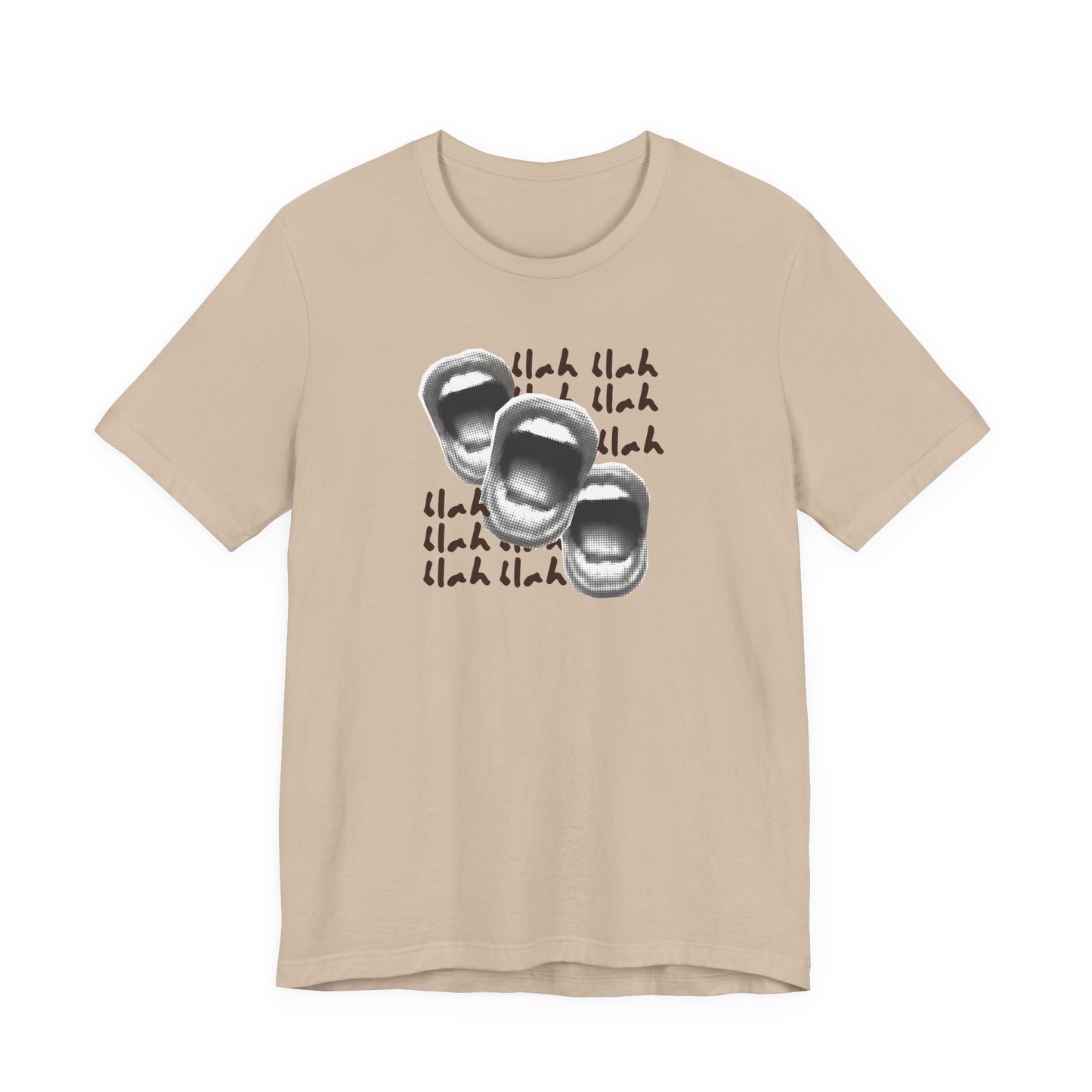Funny Conversation Starter Tee blah, blah - Unisex Jersey Short Sleeve Tee