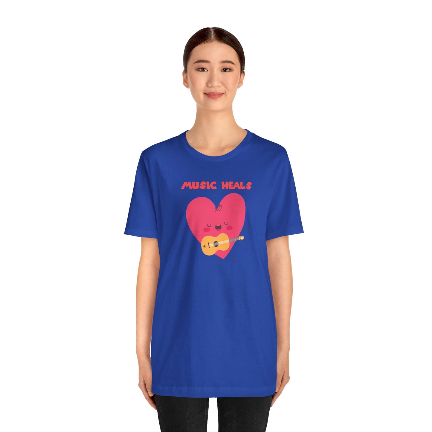 MUSIC HEALS Unisex Tee - Express Delivery Available - Gift Idea