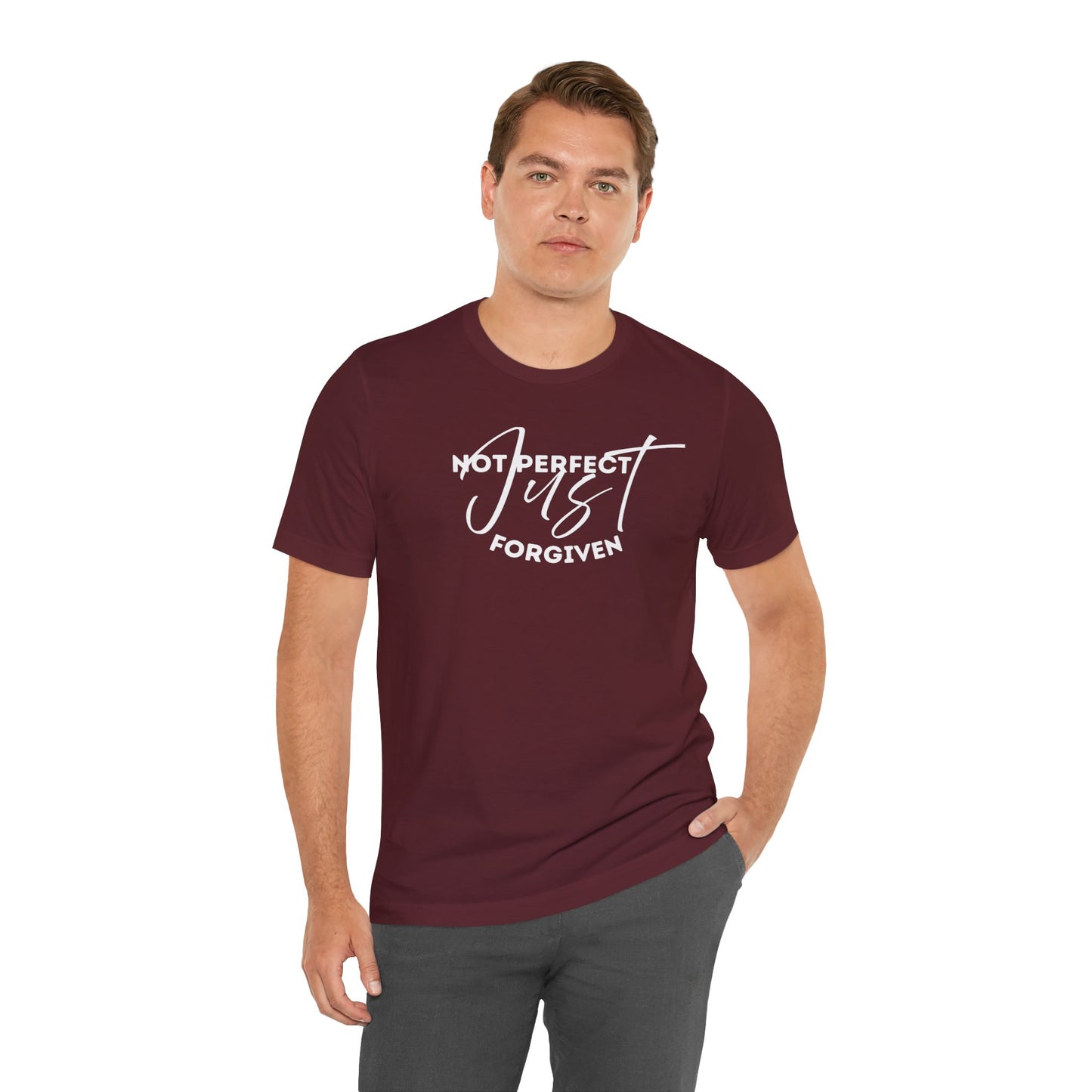 Christian Unisex Tee - 'Not Perfect Just Forgiven'