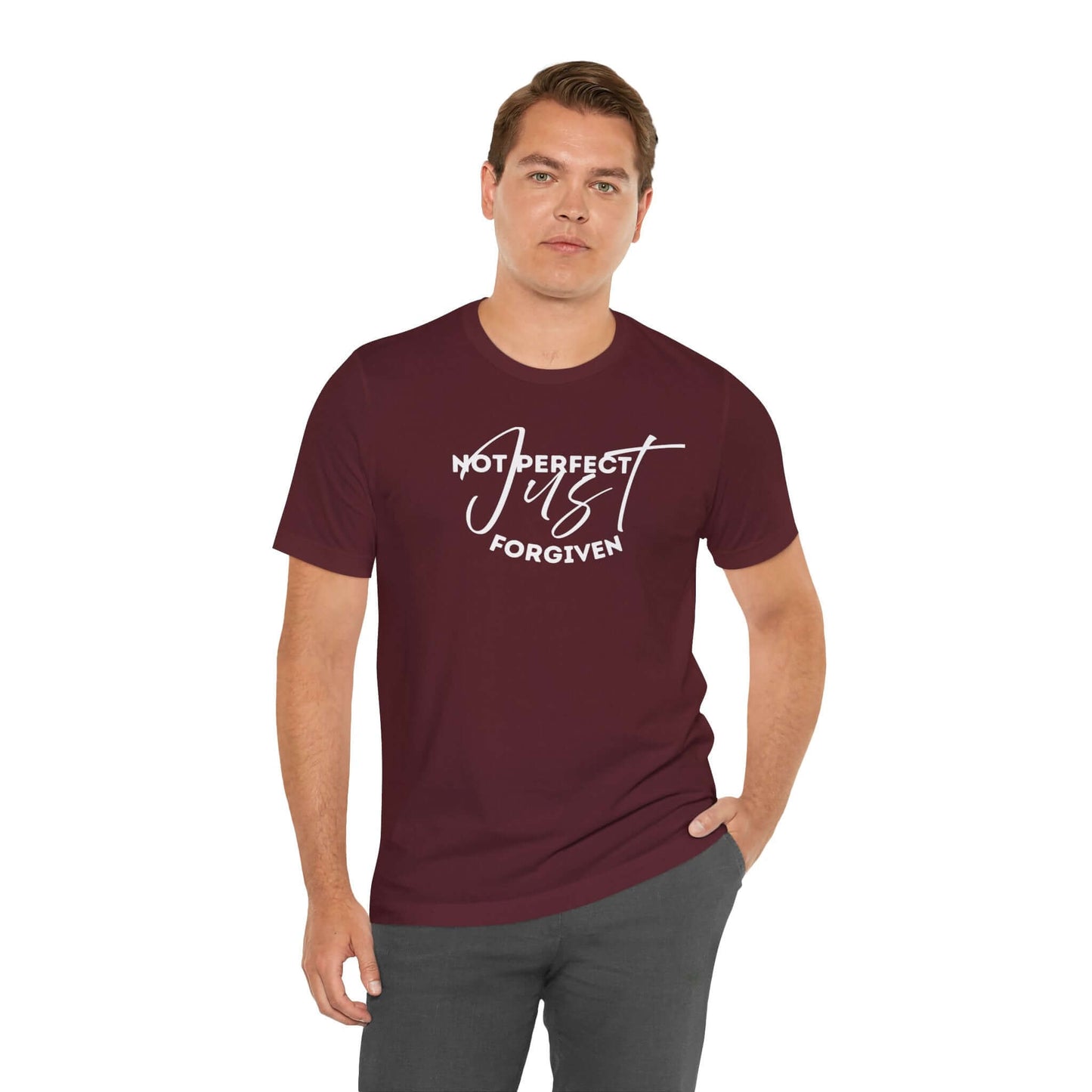 Christian Unisex Tee - 'Not Perfect Just Forgiven'