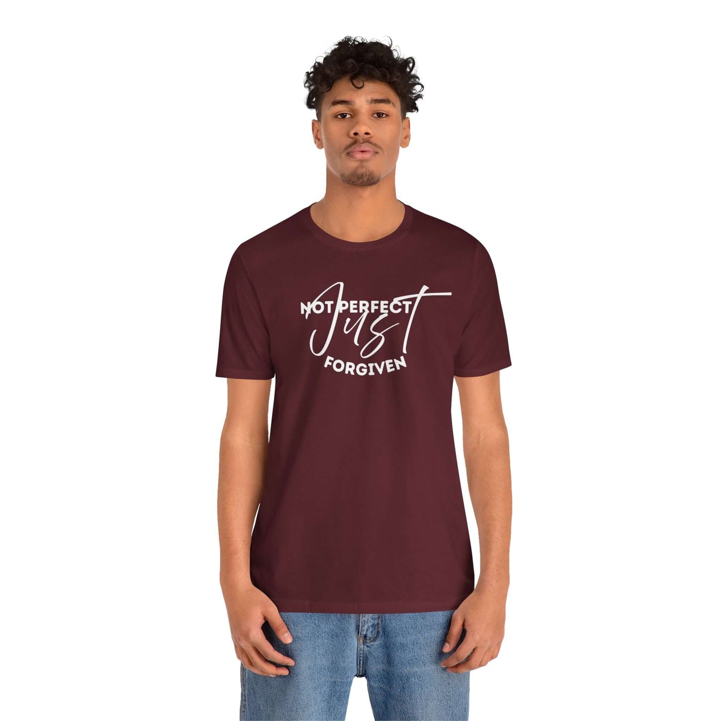 Christian Unisex Tee - 'Not Perfect Just Forgiven'