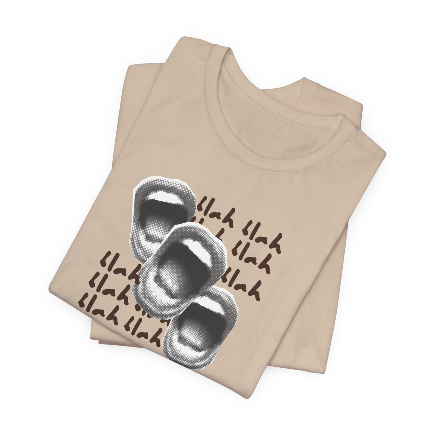 Funny Conversation Starter Tee blah, blah - Unisex Jersey Short Sleeve Tee