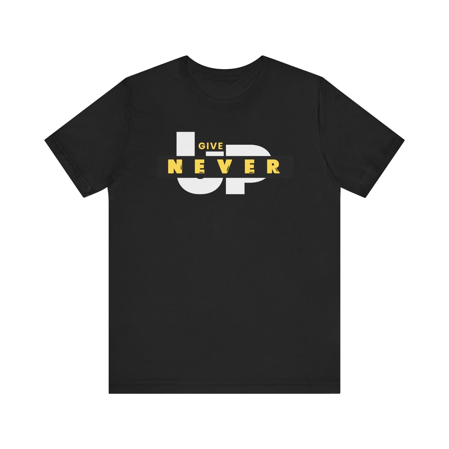 Motivational Unisex Tee – 'Never Give Up'