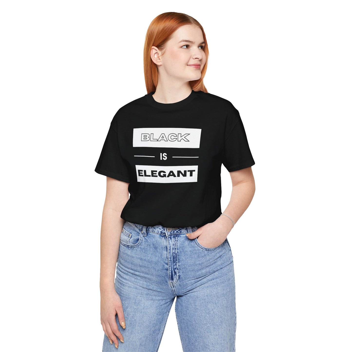 Black Is Elegant Unisex Jersey Tee | Stylish Casual T-Shirt for Every Occasion