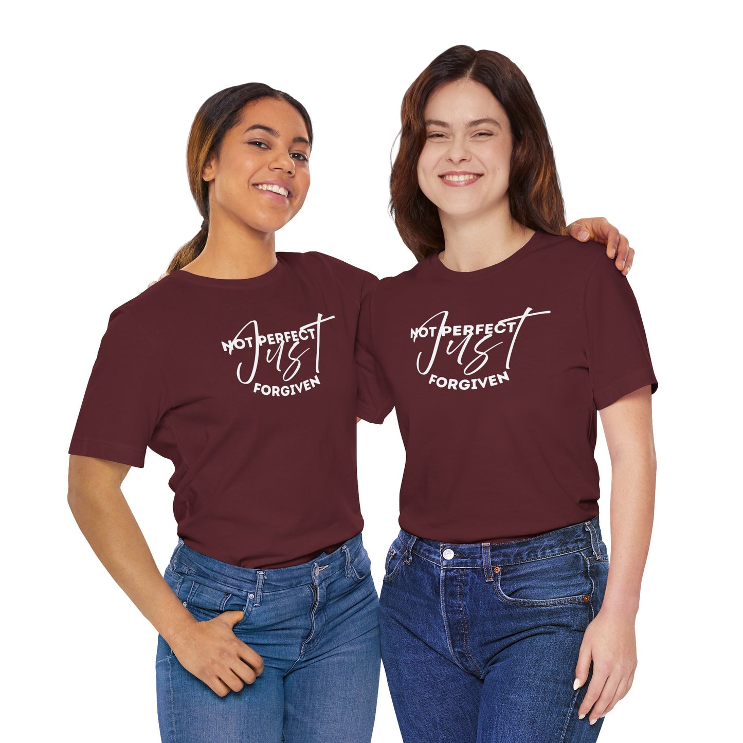 Christian Unisex Tee - 'Not Perfect Just Forgiven'