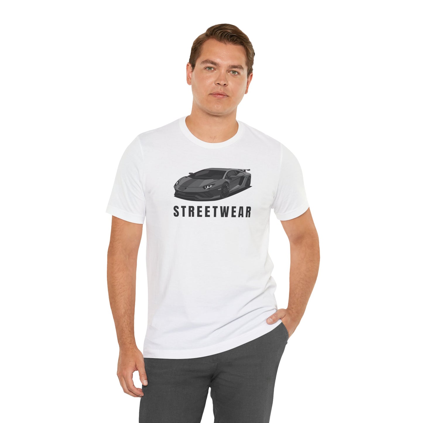 Streetwear Car Graphic Short Sleeve Tee for Automotive Enthusiasts