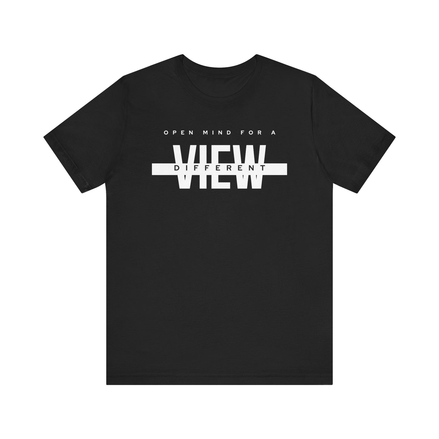 Open Mind for a Different View Unisex Short Sleeve Tee - Trendy Graphic T-Shirt for Casual Wear