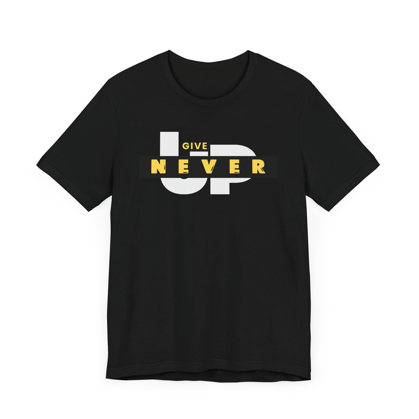 Motivational Unisex Tee – 'Never Give Up'