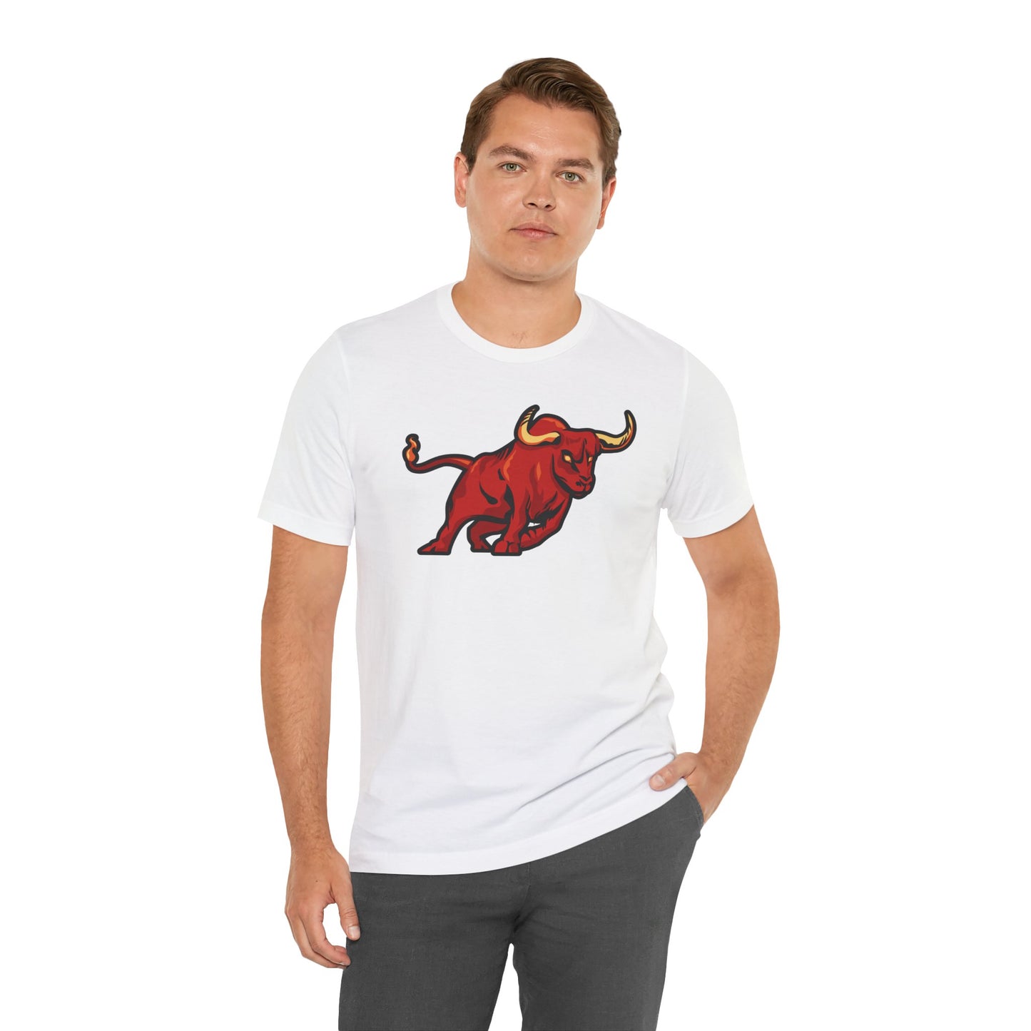 Vibrant Bull Graphic Tee - Unisex Jersey