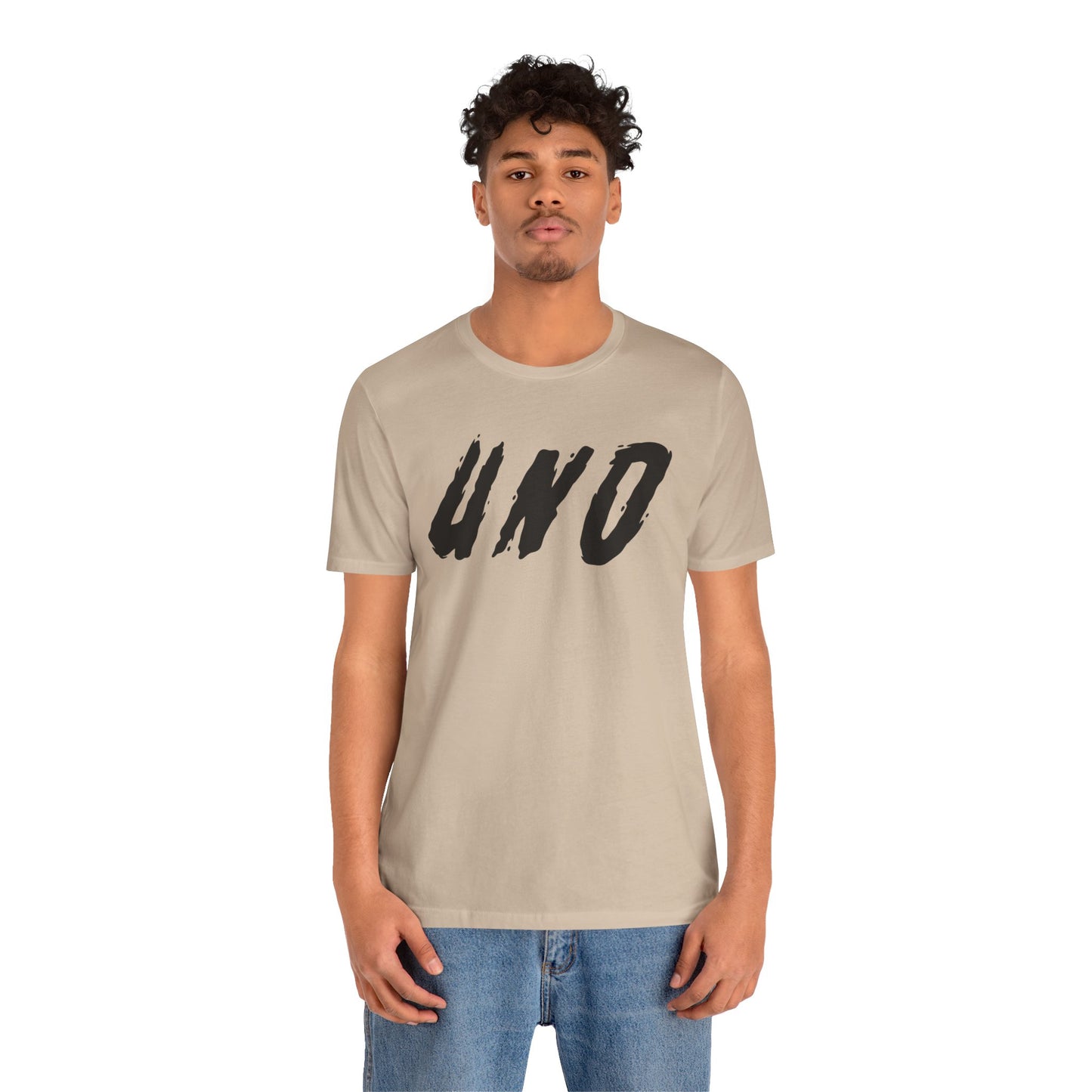 T-shirt à manches courtes unisexe en jersey Livraison express disponible UNO