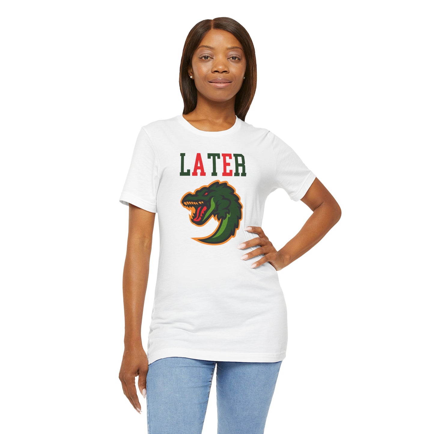 Cool Alligator Graphic Tee - "LATER" Design