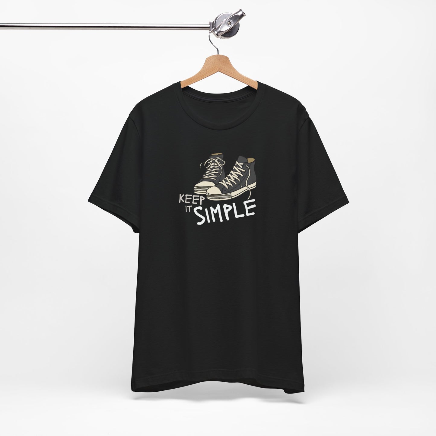 Simple Graphic Tee - Casual Unisex Jersey Short Sleeve T-Shirt
