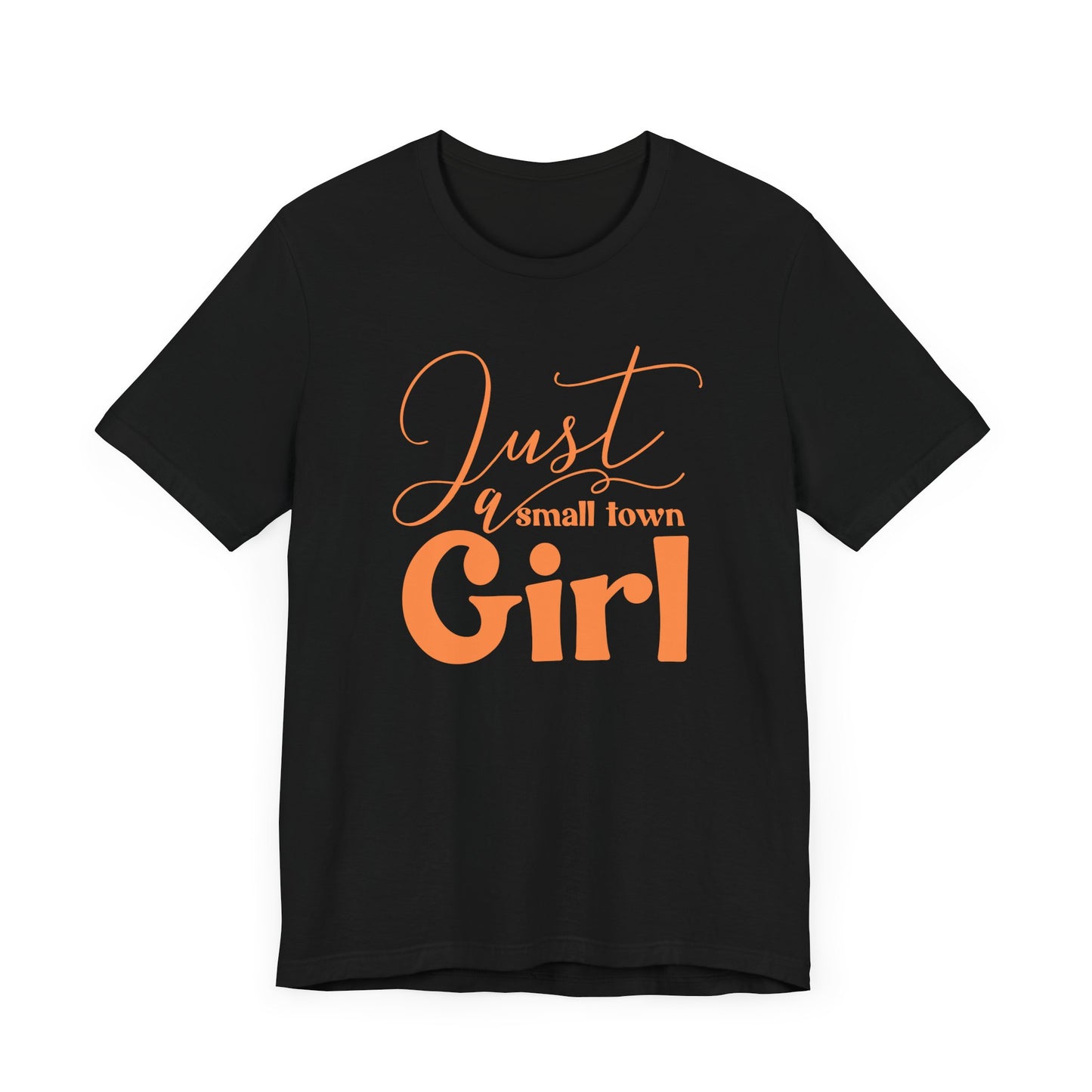 T-shirt à manches courtes unisexe en jersey JUSTE UNE FILLE DE PETITE VILLE