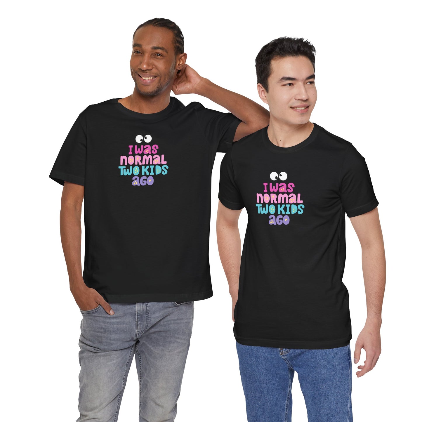 Funny Parenting Tee - 'I Was Normal Two Kids Ago' Unisex Jersey Short Sleeve Shirt