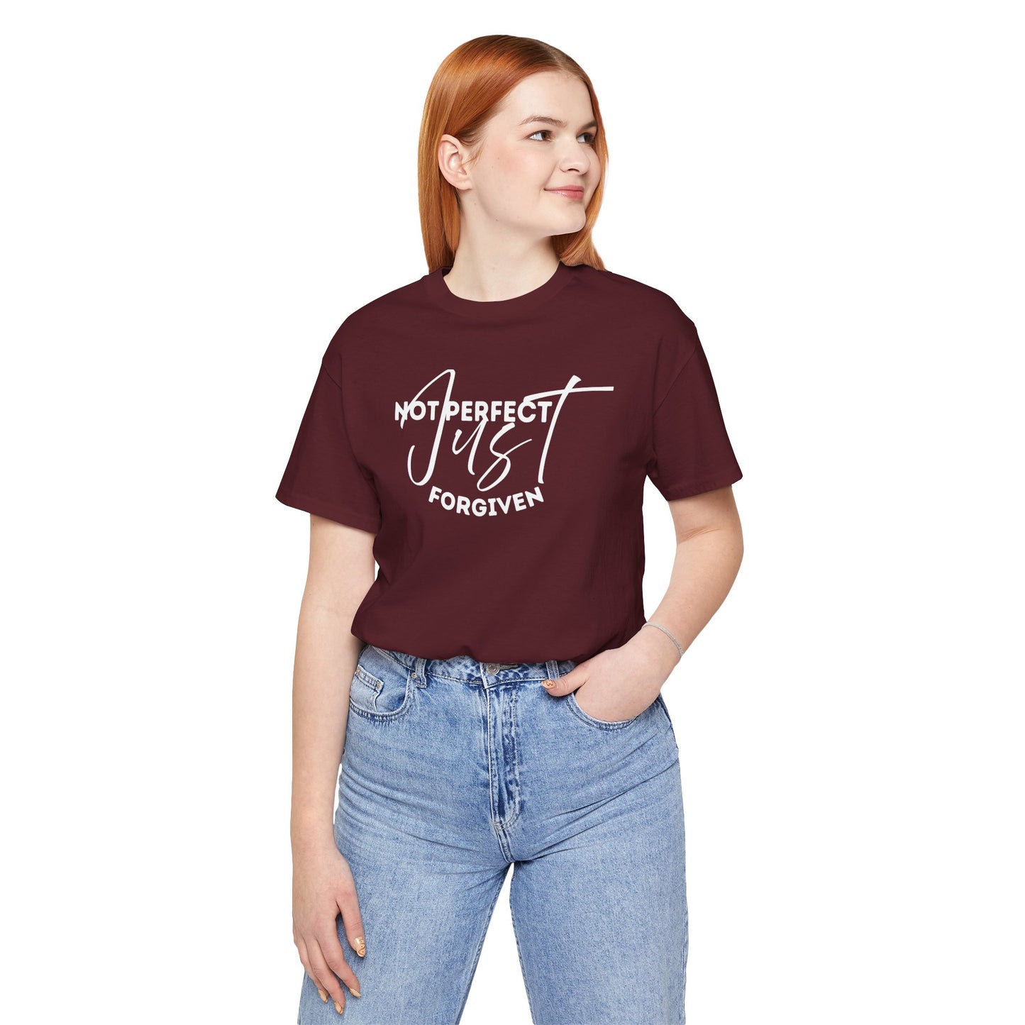 Christian Unisex Tee - 'Not Perfect Just Forgiven'