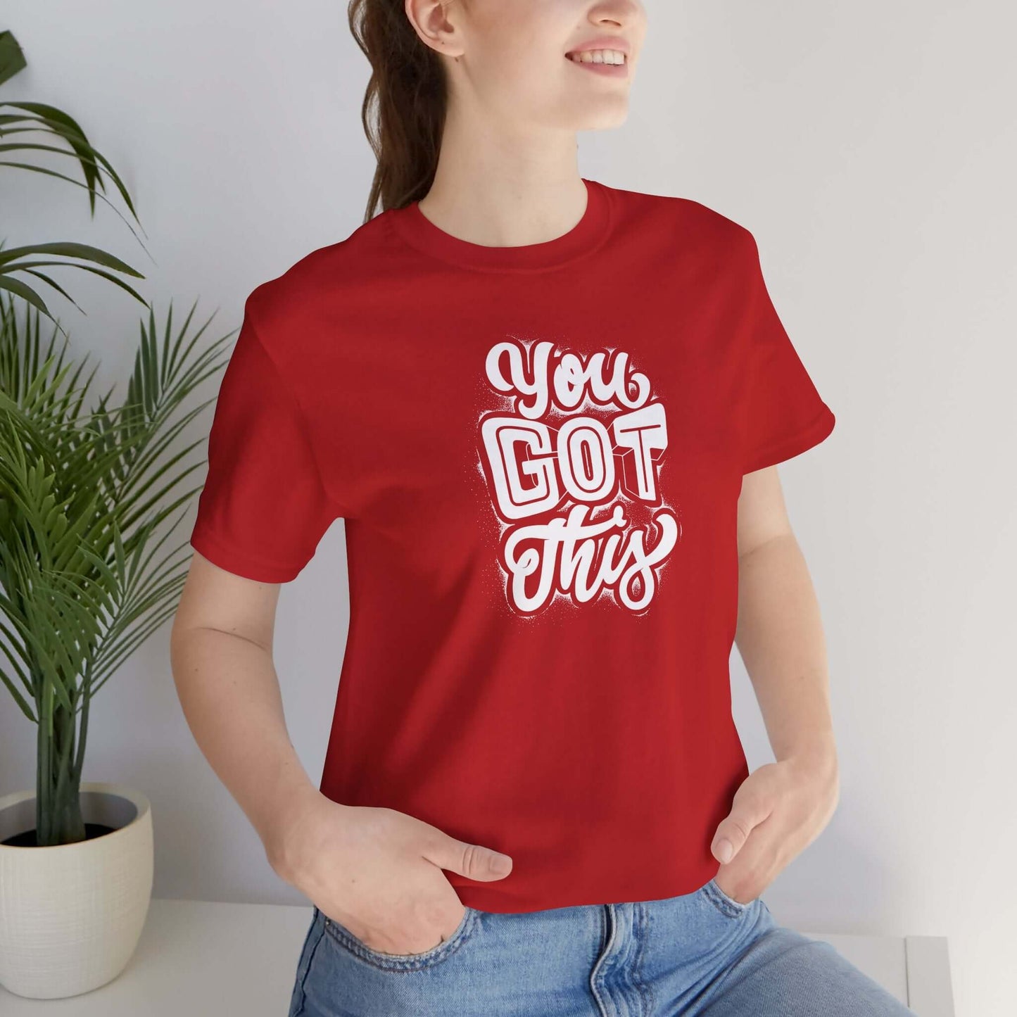 Motivational Unisex Tee - 'You Got This' Red T-Shirt