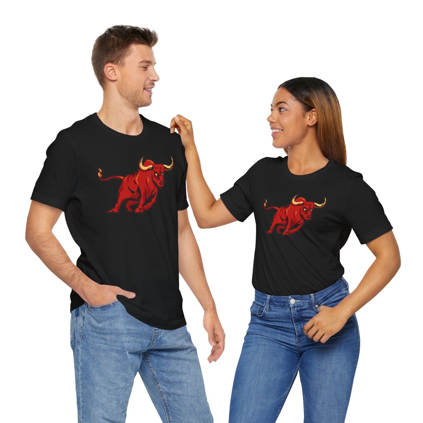 Vibrant Bull Graphic Tee - Unisex Jersey