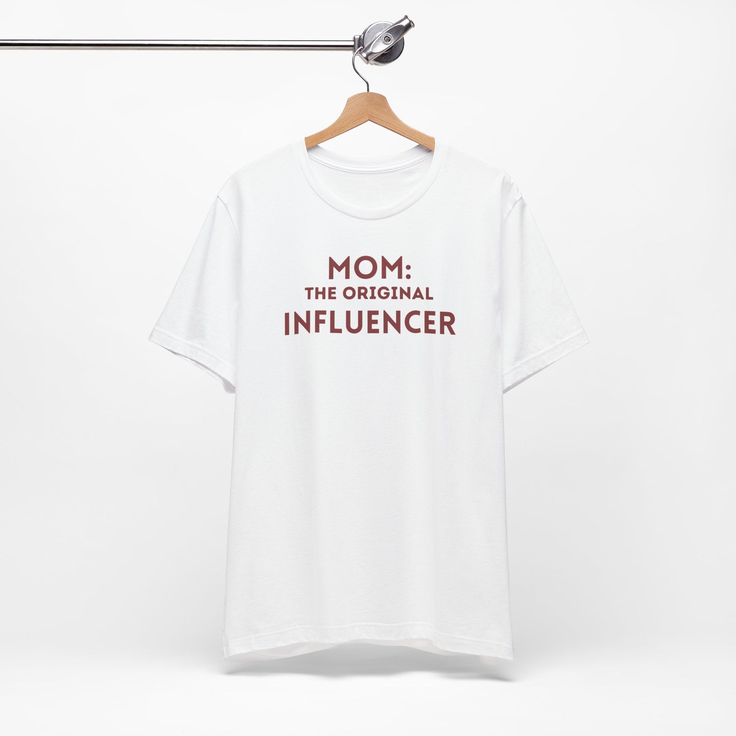 Funny Mom Tee - "Mom: The Original Influencer" - Unisex Jersey Short Sleeve T-Shirt