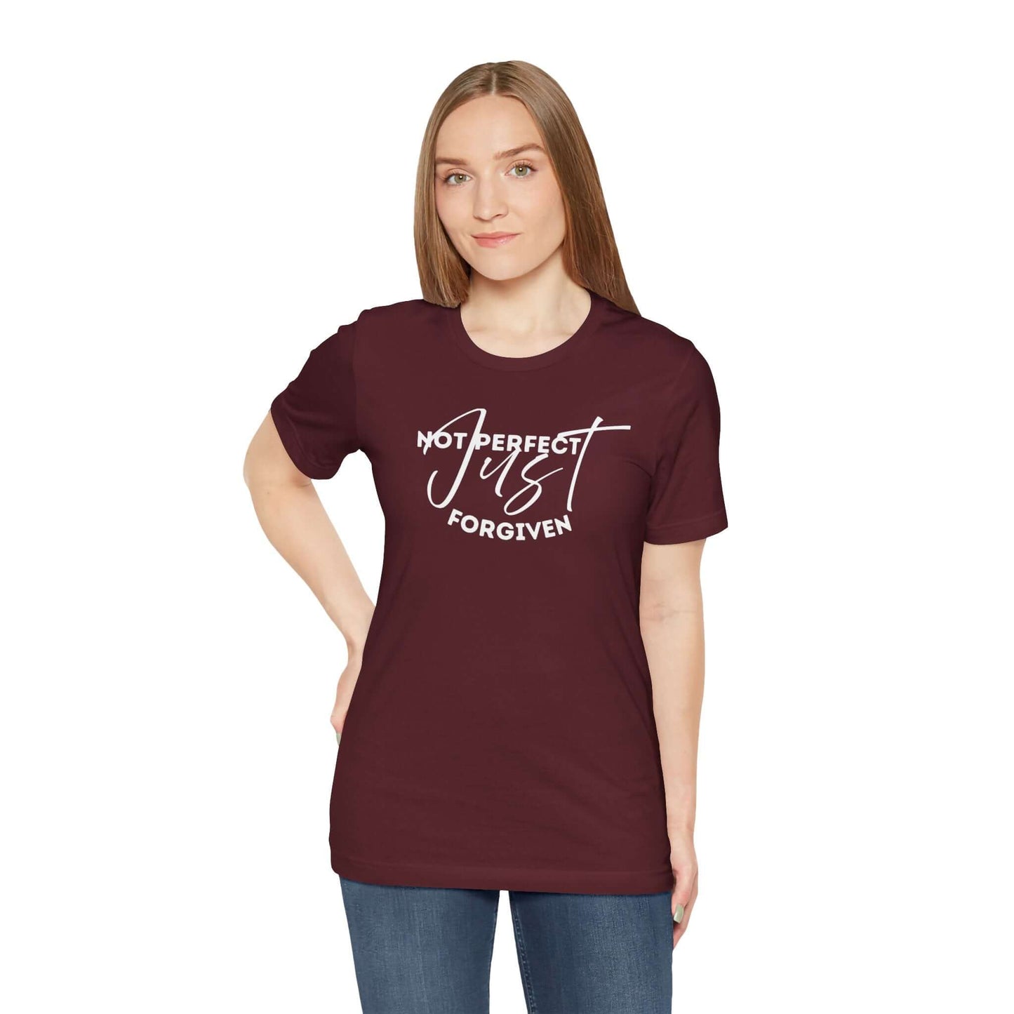 Christian Unisex Tee - 'Not Perfect Just Forgiven'