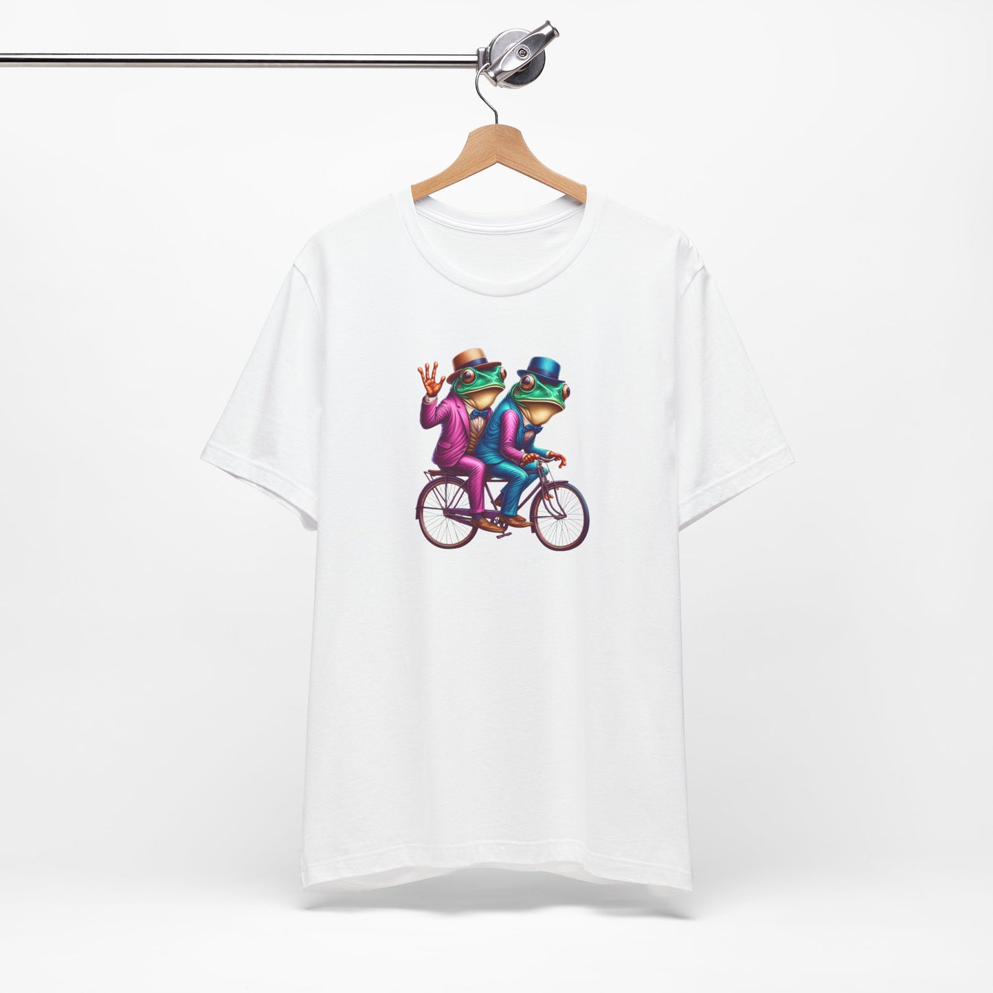 Frog Duo Graphic Tee - Fun Unisex Short Sleeve Shirt
