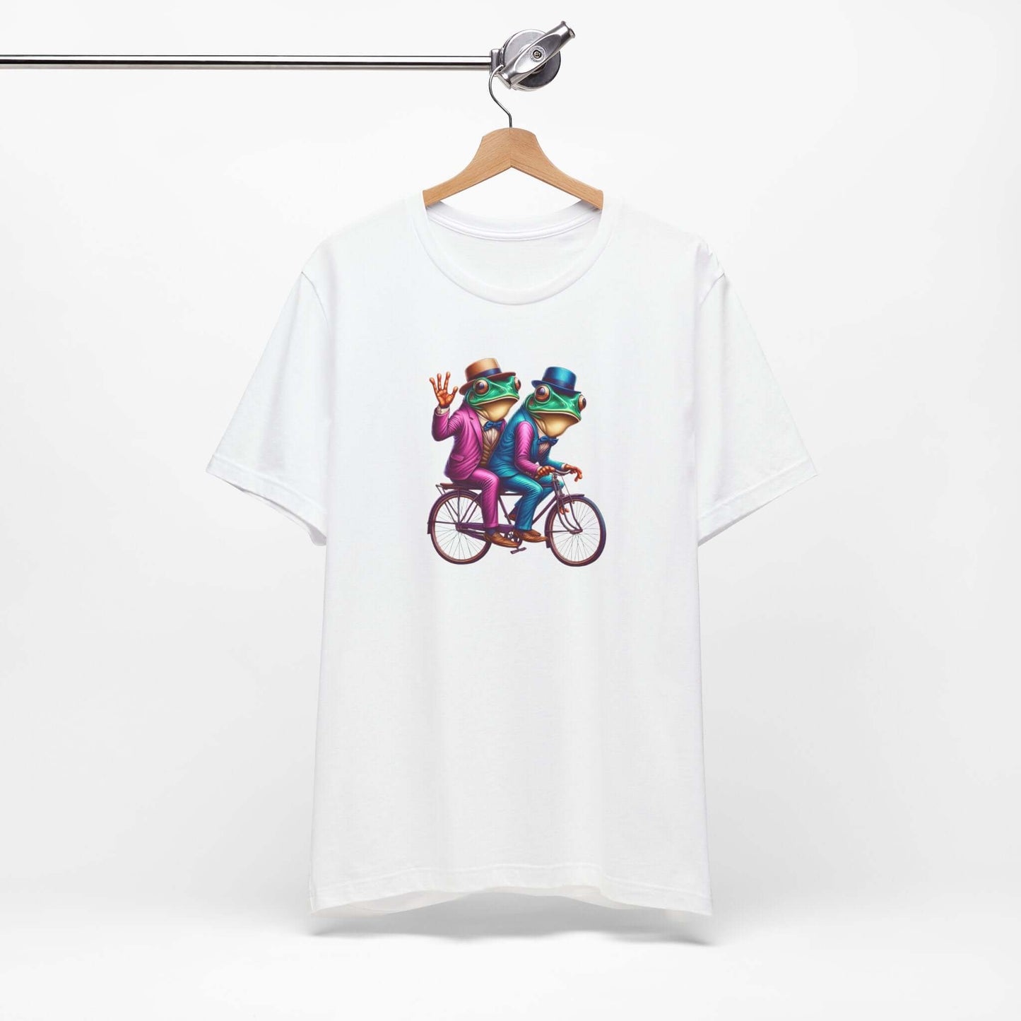 Frog Duo Graphic Tee - Fun Unisex Short Sleeve Shirt