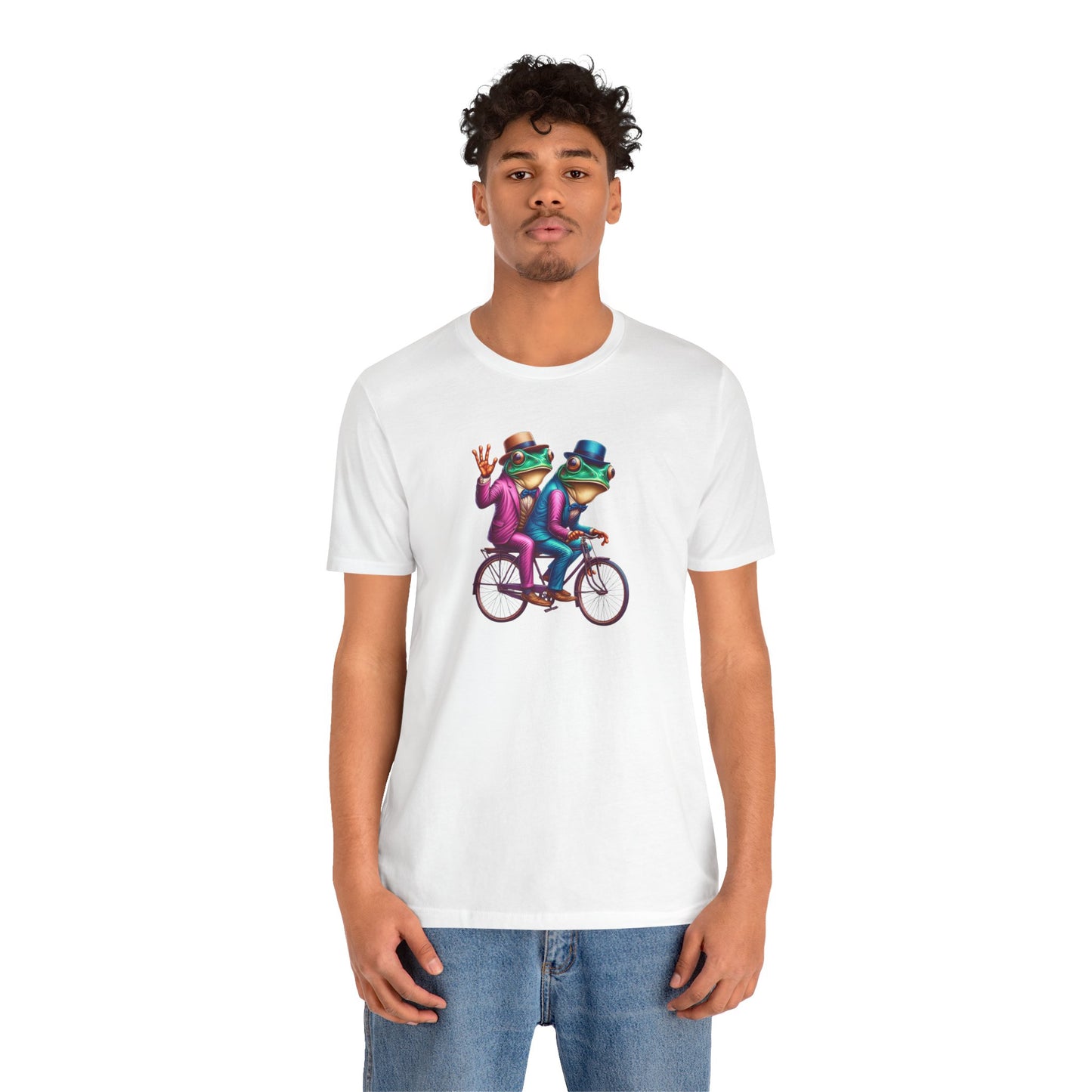 Frog Duo Graphic Tee - Fun Unisex Short Sleeve Shirt