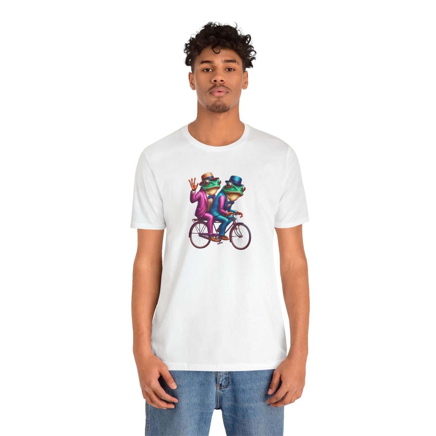 Frog Duo Graphic Tee - Fun Unisex Short Sleeve Shirt