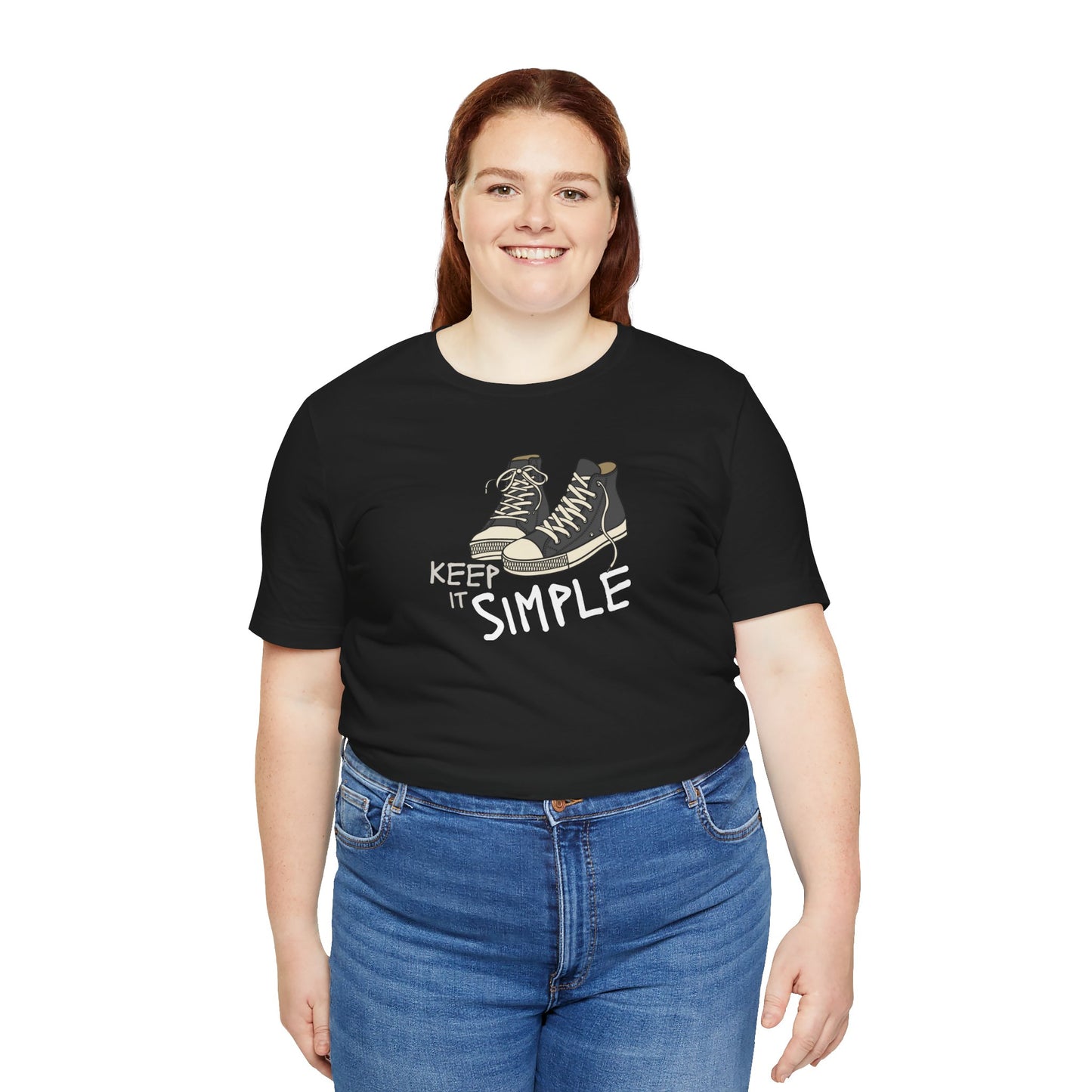 Simple Graphic Tee - Casual Unisex Jersey Short Sleeve T-Shirt