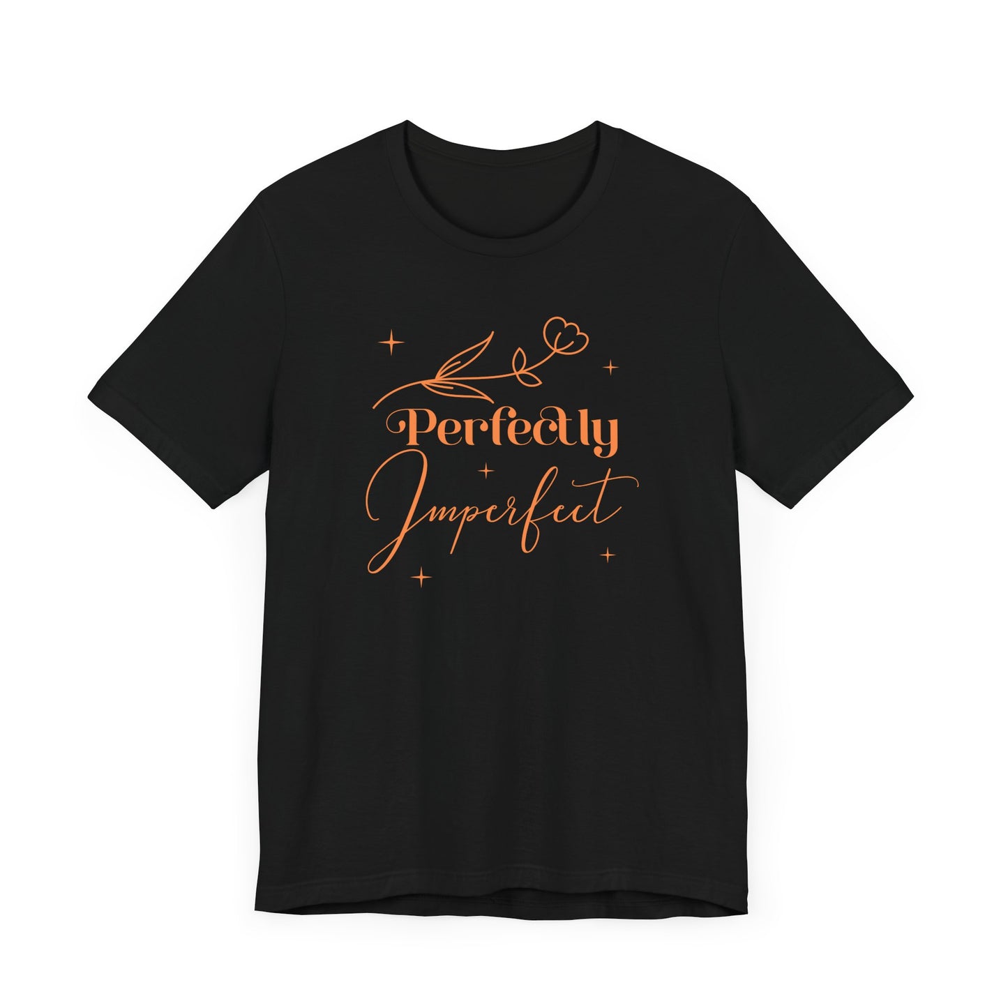 T-shirt à manches courtes unisexe en jersey parfaitement imparfait
