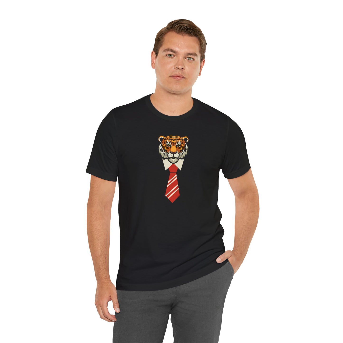 Tiger Boss Unisex Short Sleeve Tee - Stylish Animal Graphic Tee for Casual Wear