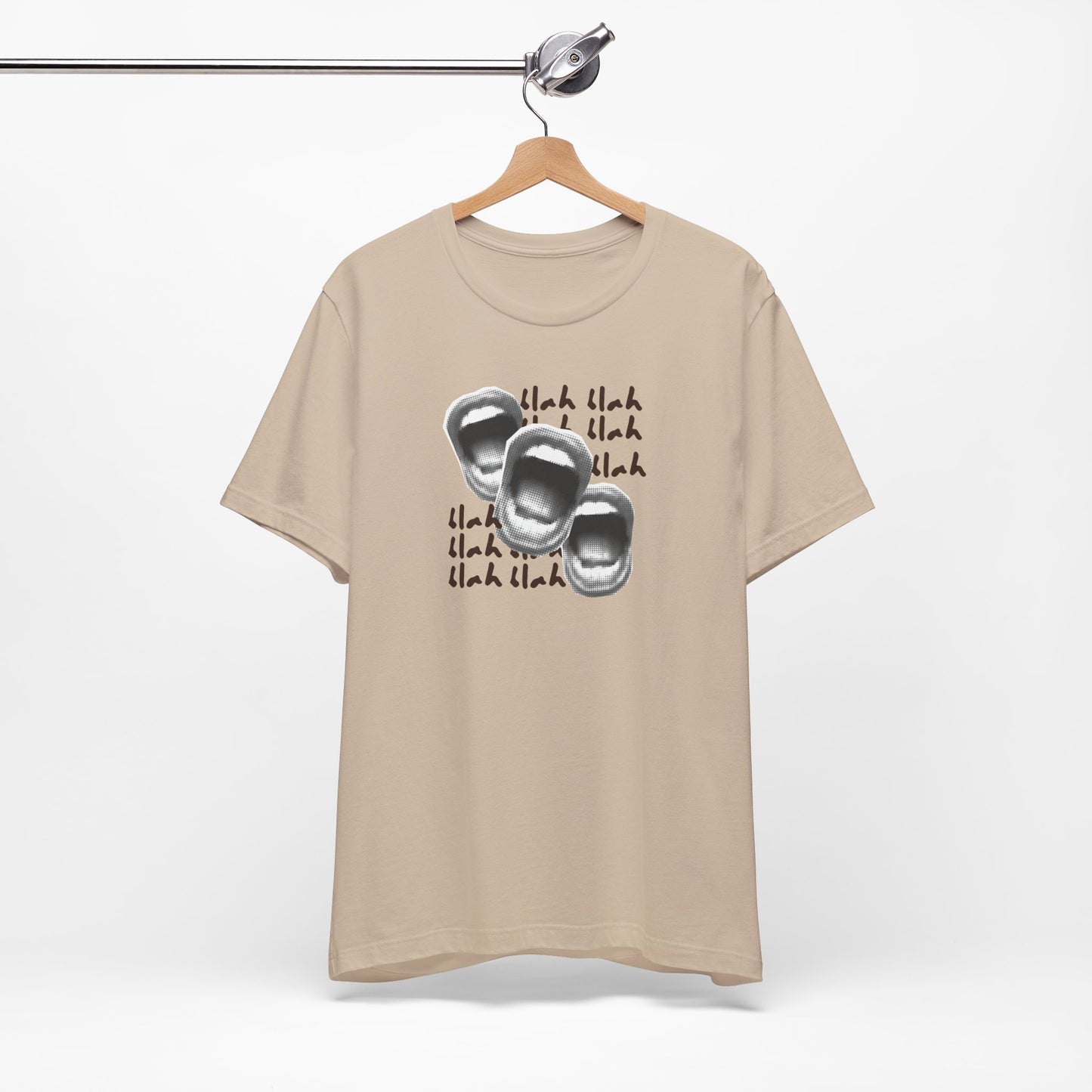 Funny Conversation Starter Tee blah, blah - Unisex Jersey Short Sleeve Tee