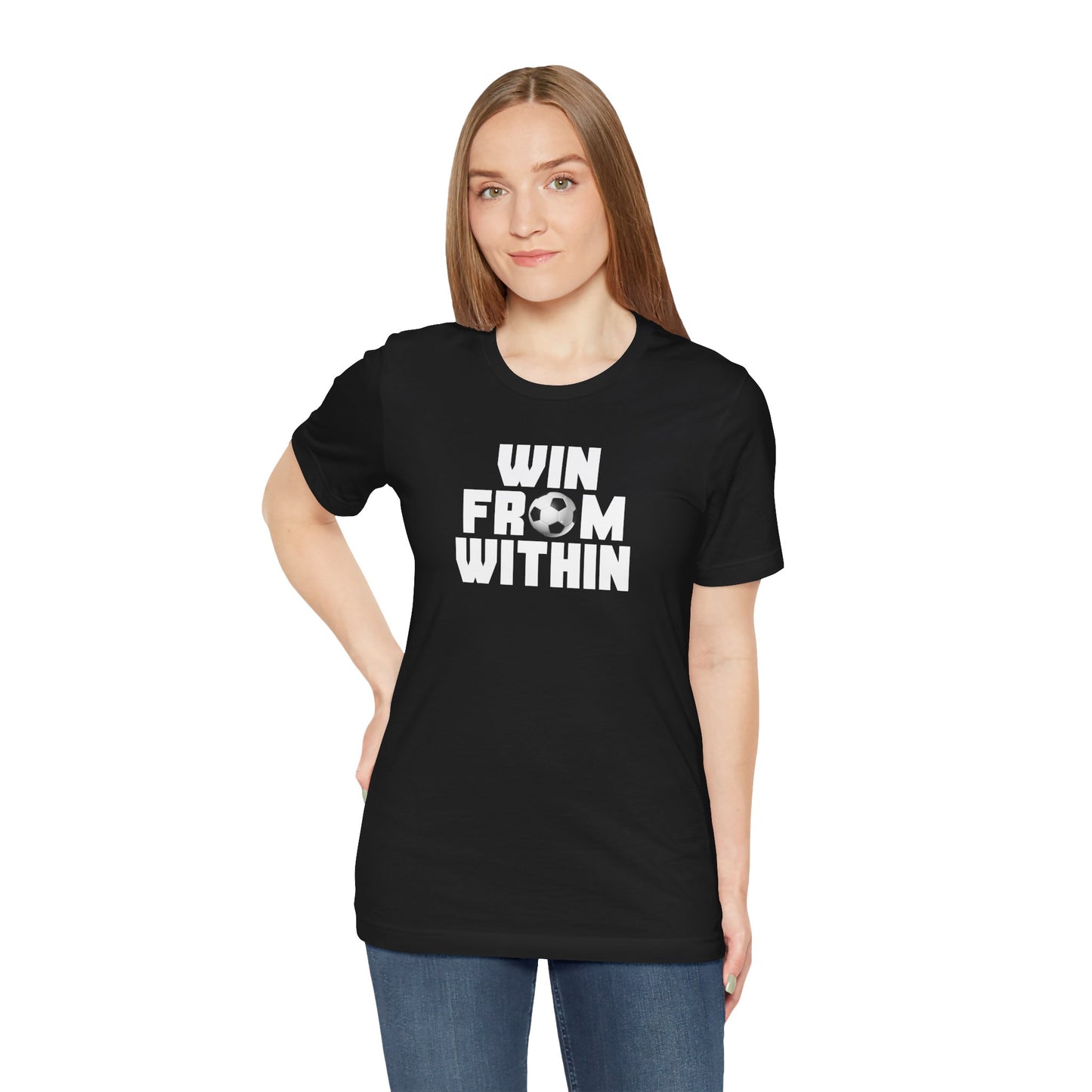 Motivational Soccer Tee - 'Win From Within' Unisex Jersey