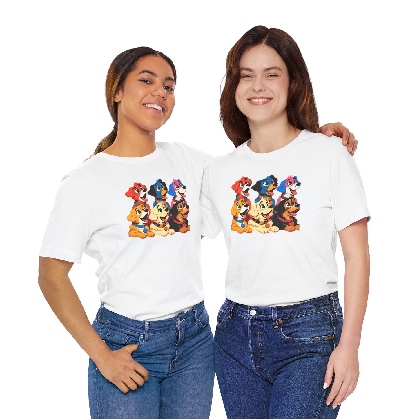 Cute Dog Squad Unisex Jersey Tee - Perfect for Pet Lovers