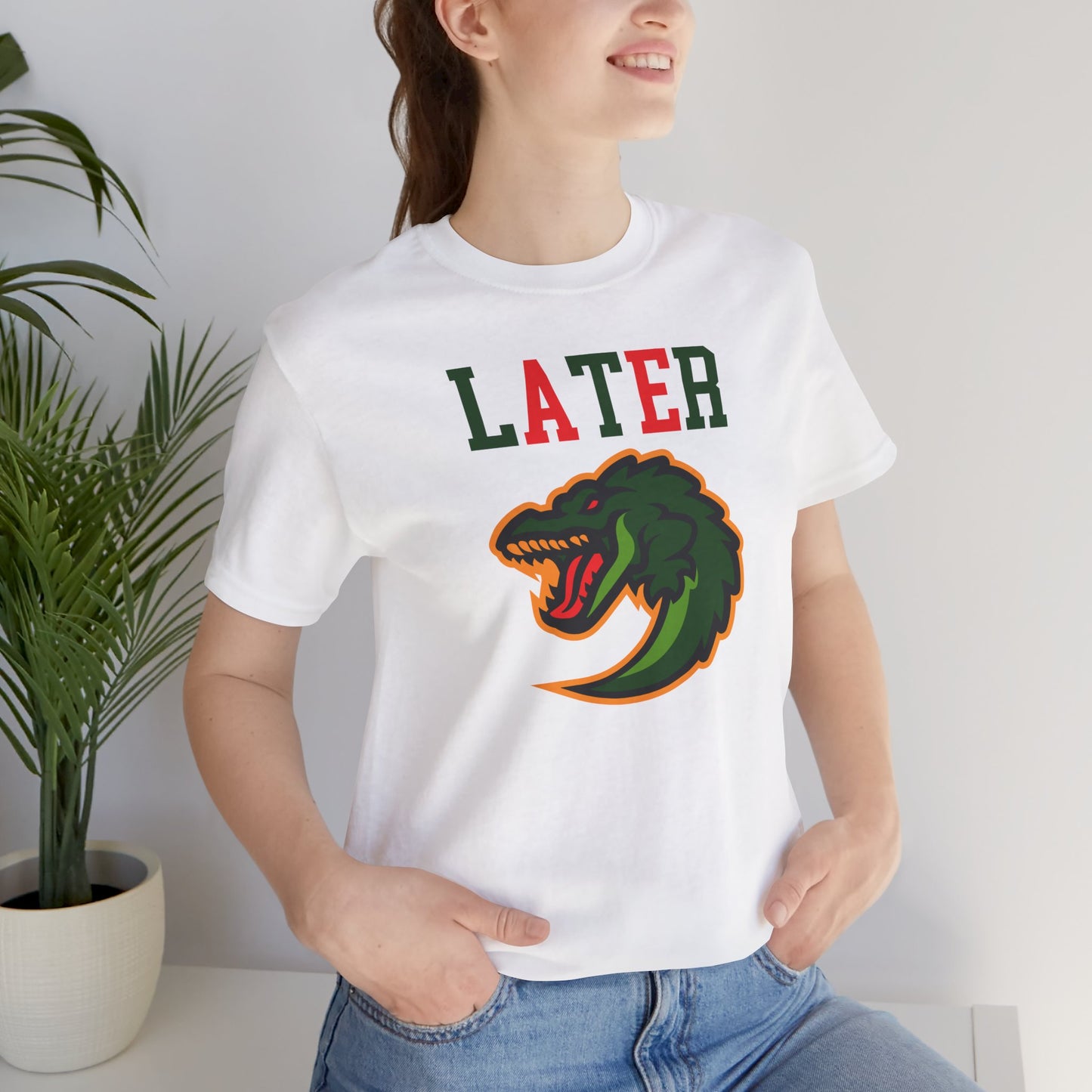 Cool Alligator Graphic Tee - "LATER" Design