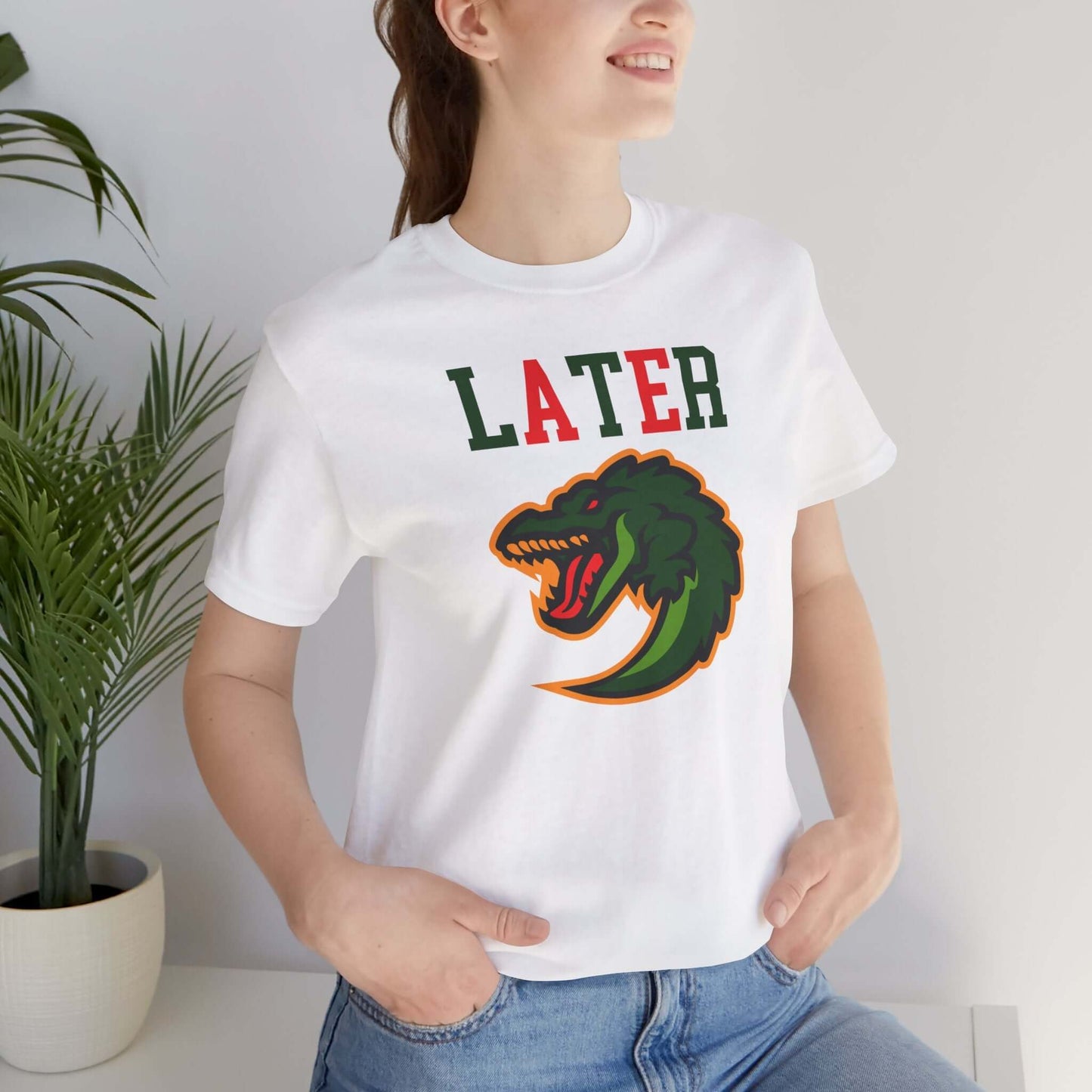 Cool Alligator Graphic Tee - "LATER" Design