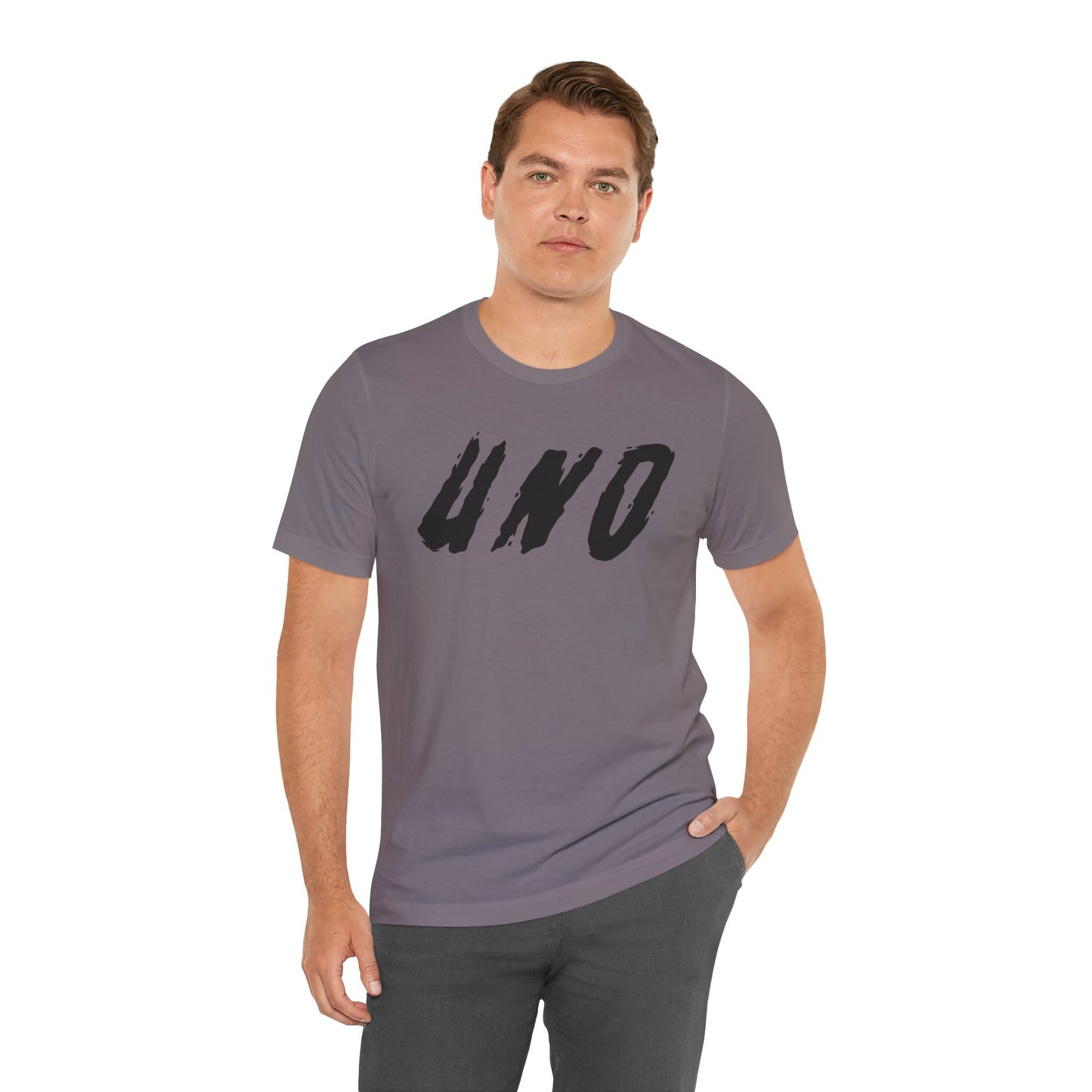 T-shirt à manches courtes unisexe en jersey Livraison express disponible UNO