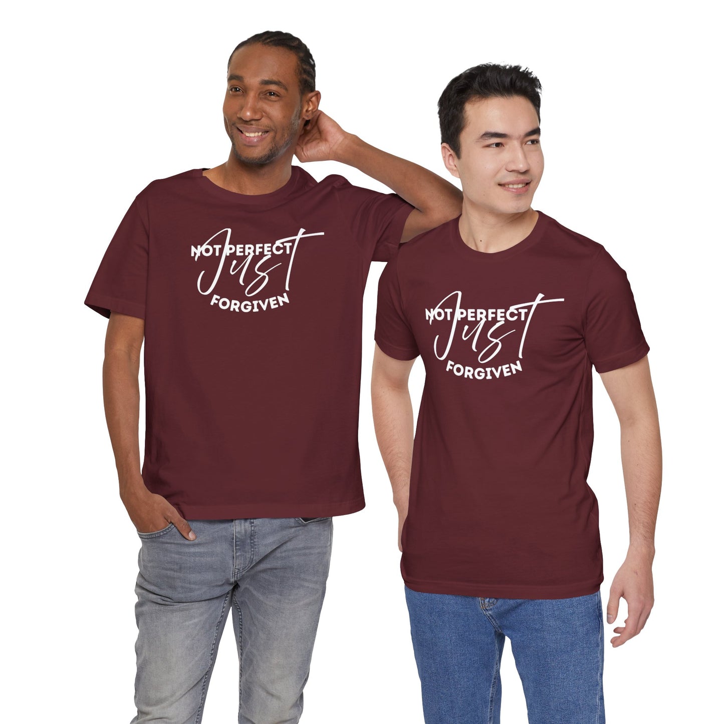 Christian Unisex Tee - 'Not Perfect Just Forgiven'