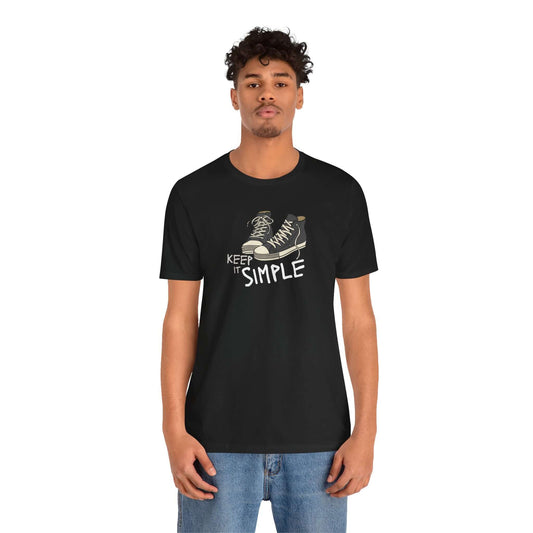 Simple Graphic Tee - Casual Unisex Jersey Short Sleeve T-Shirt