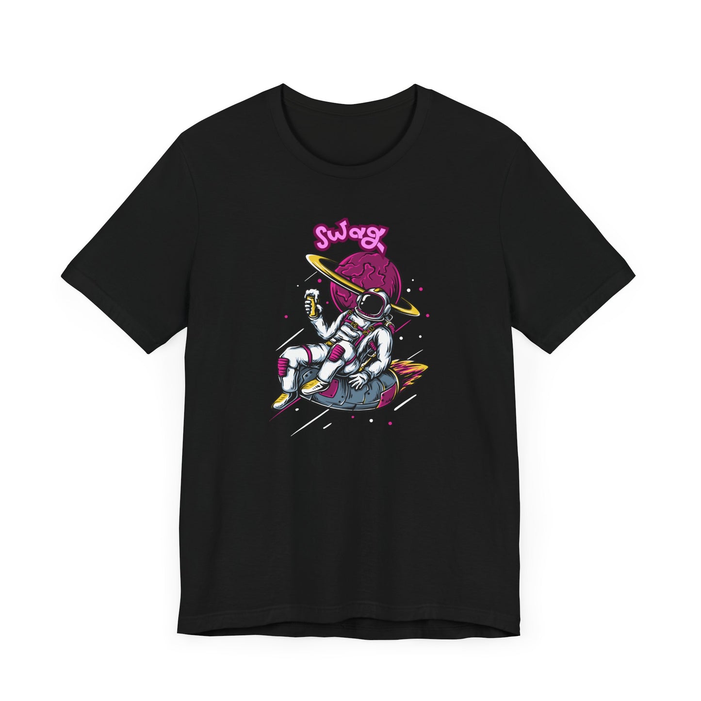 Cool Space Swag Unisex Short Sleeve Tee | Fun Graphic Tee for Casual Wear