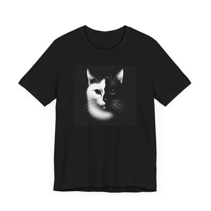 Cat Tee - Express Delivery Black and White Design