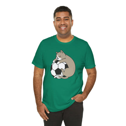 Cat Hug Football Tee